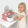 Wooden Dressing Table Set Role Play Learning Cosmetics Toys for Girls