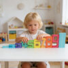 Wooden Digital Blocks Toy Kids Math Learning Digital Toys
