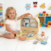Wooden doctor toy set role play children's medical toy set