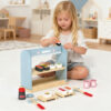 Wooden Sushi Set Children's Pretend House Early Education Kitchen Role Play Toys for Boys and Girls