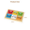 Wooden shape building block puzzles, educational cognitive public transportation toys, children's geometric shape puzzles