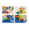 Wooden parking lot early childhood education role playing game with elevator helicopter pad parking lot wooden parking lot toys