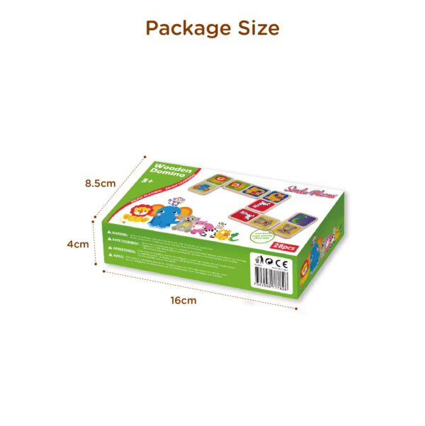 Wooden animal domino puzzle, children's educational learning toy set - Image 5