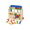 Wooden mini tool bench toy Portable storage tool bench Children's educational disassembly and assembly toys