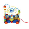 Wooden bead wire maze toy, space bead maze drag, children's early education toys