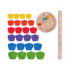 Wooden petal music tree track ball game Children's educational learning beads educational toys