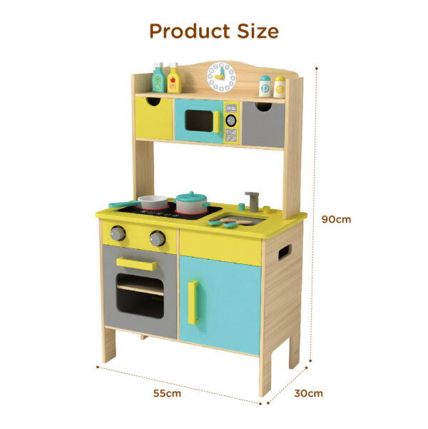 Wooden kitchen toys Children's kitchen cooking student sets Children's kitchen toys for boys and girls - Image 3