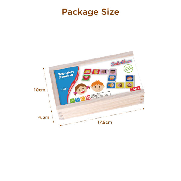 Wooden domino puzzles, various colors and patterns, educational wooden toys - Image 4