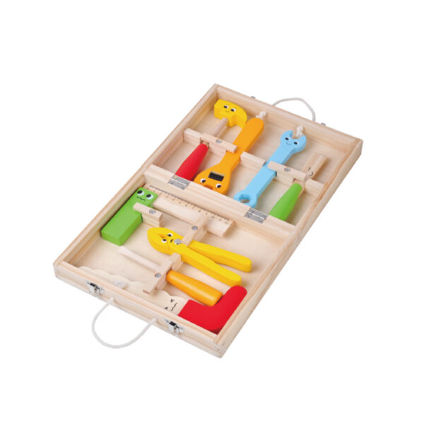 Wooden tool box toys children's educational portable multifunctional repair tool box