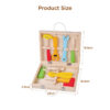 Wooden tool box toys children's educational portable multifunctional repair tool box