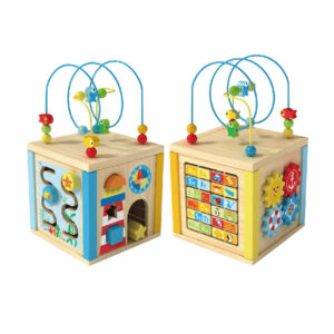 Wooden Rubik's Cube Toys 5-in-1 Ocean Montessori Toys Children's Educational Multifunctional Rubik's Cube Learning Toys