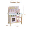 Pink cooking wooden set toys girls hobby play house kitchen toys