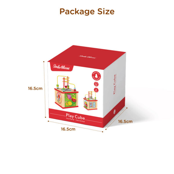 Wooden Rubik's Cube Toys Beaded Maze Gear Building Blocks Shape Matching Clock Learning Children's Educational Multifunctional Activity Rubik's Cube Learning Toys - Image 4