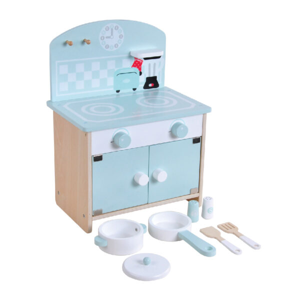 Wooden kitchen toy set Children's pretend cooking toys Suitable for boys and girls - Image 2