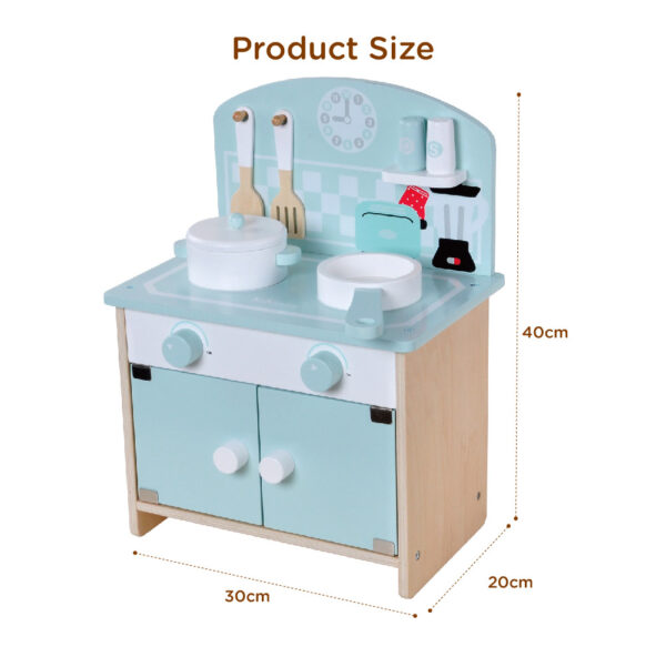 Wooden kitchen toy set Children's pretend cooking toys Suitable for boys and girls - Image 3