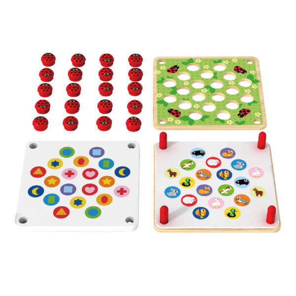 Wooden Memory Matching Game Set Children's Learning and Educational Parent-Child Interactive Toys Intelligence Training Games for Kids - Image 2