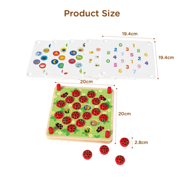 Wooden Memory Matching Game Set Children's Learning and Educational Parent-Child Interactive Toys Intelligence Training Games for Kids - Image 4