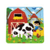 Wooden 9-piece cartoon puzzles Children's mini animal puzzle toys