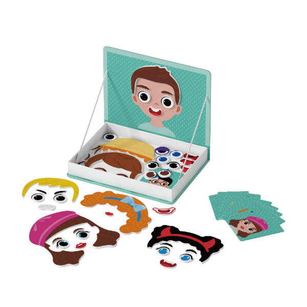 Children's facial expression puzzle magnetic book, fun children's emotion change learning toys, preschool children's educational magnetic gift book - Image 2