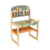 Wooden tool bench toy set, workbench with tool set, suitable for children's educational toys