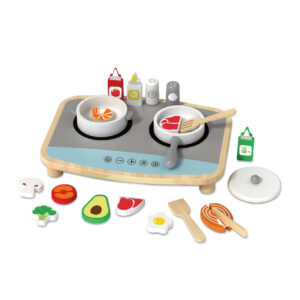 Wooden mini kitchen set, pretend cooking toys for kids, kitchen toys for toddlers