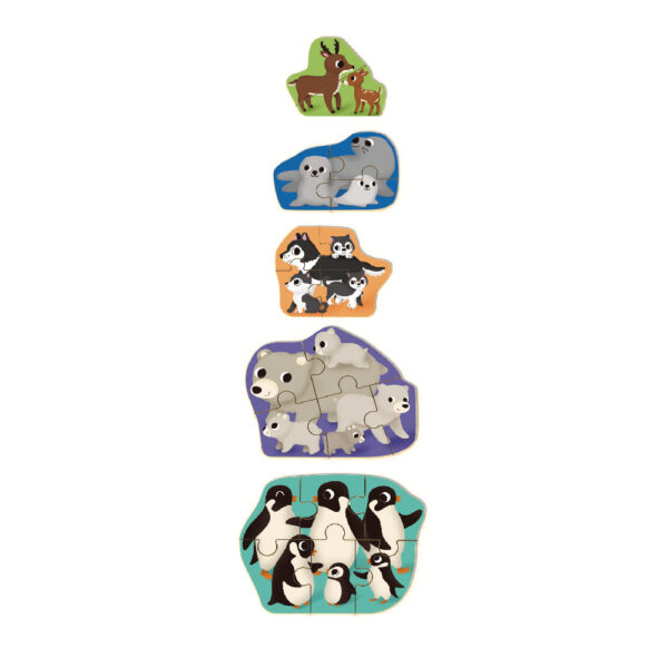 Montessori wooden puzzle children's educational various animal toy puzzles - Image 2