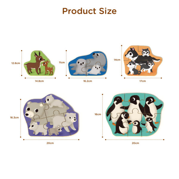 Montessori wooden puzzle children's educational various animal toy puzzles - Image 3