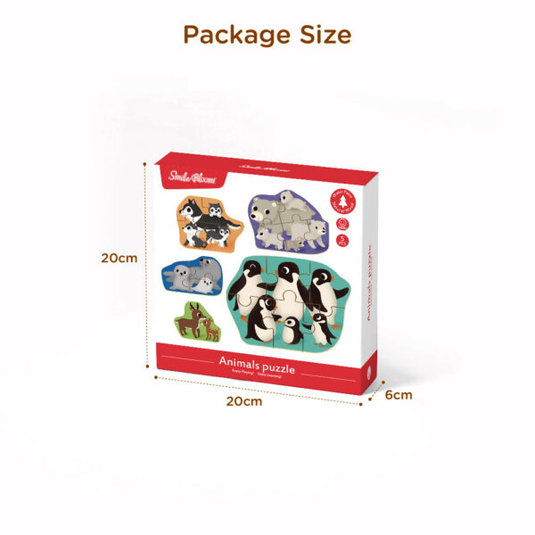 Montessori wooden puzzle children's educational various animal toy puzzles - Image 4