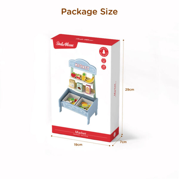 Wooden role-play fruit store shopping food set | role-play pretend children's market stall toys | educational parent-child toys - Image 4