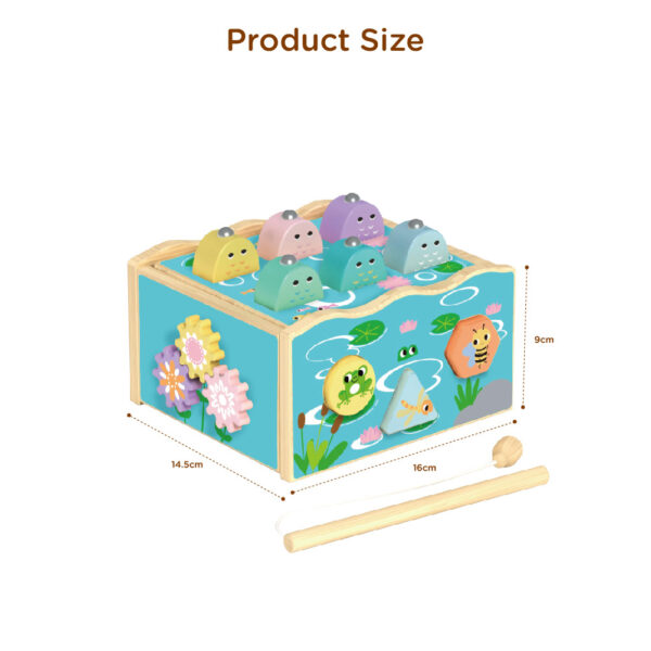 Montessori multifunctional intellectual toys wooden early education fine motor skills, educational learning, suitable for toddlers - Image 2