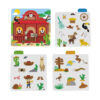 Wooden Puzzle Western Tavern Lock Montessori Wooden Door Toddler Busy Board