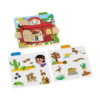 Wooden Puzzle Western Tavern Lock Montessori Wooden Door Toddler Busy Board