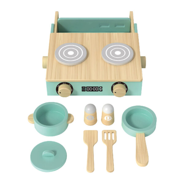 Wooden mini kitchen toys children's pretend cooking toys - Image 2