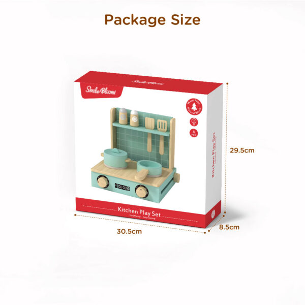 Wooden mini kitchen toys children's pretend cooking toys - Image 4