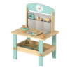 Wooden large tool bench Children's educational play house toy set