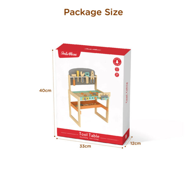 Wooden large tool bench Children's educational play house toy set - Image 4