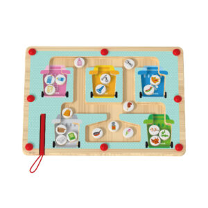 Wooden garbage sorting beads toys garbage recycling maze children's educational toys