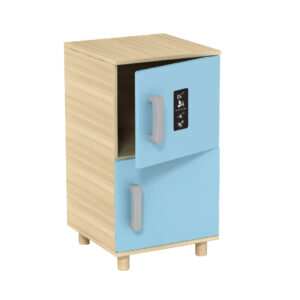 Wooden kids refrigerator toy set refrigerator kitchen preschool toys and role play