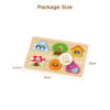 Hot Sale Montessori Colorful Early Education Wooden 3D Animal Jigsaw Puzzle