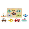 Hot Sale Montessori Colorful Early Education Wooden 3D Animal Jigsaw Puzzle