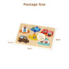Hot Sale Montessori Colorful Early Education Wooden 3D Animal Jigsaw Puzzle