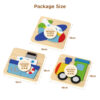 Wooden educational transportation 3D puzzle educational puzzle toys