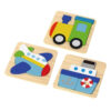 Wooden educational transportation 3D puzzle educational puzzle toys