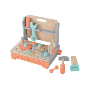 Wooden mini tool bench toy set, children's disassembly and assembly tool bench set toy
