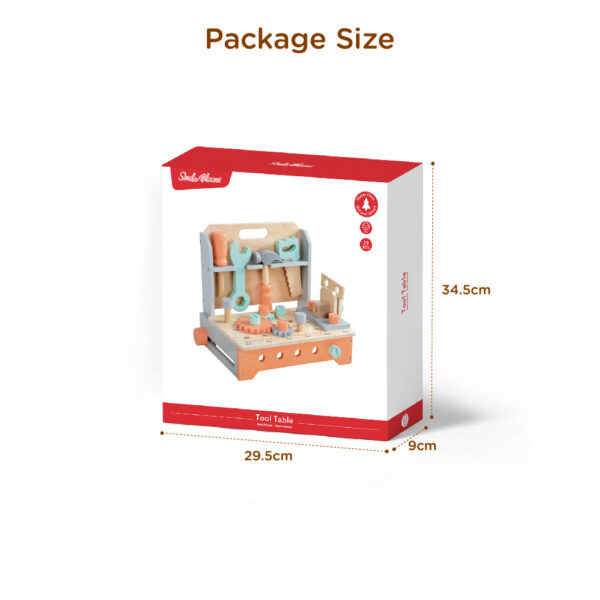 Wooden mini tool bench toy set, children's disassembly and assembly tool bench set toy - Image 4
