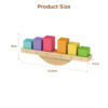 Wooden color balance game, children's balance toys, preschool educational stacking and balance toys
