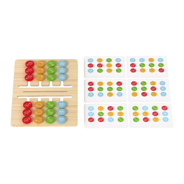 Wooden slide game Montessori learning toys color shape matching logic game preschool children educational wooden toys - Image 2