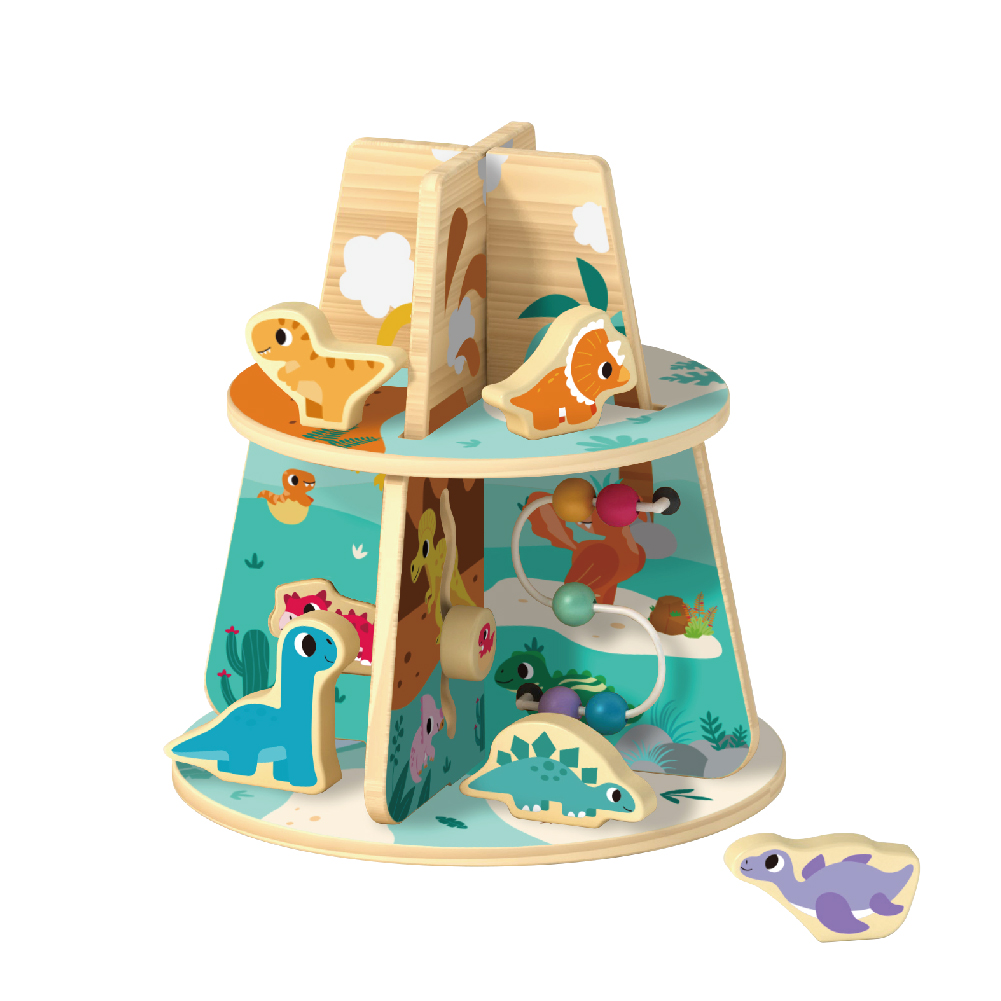 Montessori Toys Wooden Activities Puzzle Learning Cognitive Dinosaur Games Children's Toys - Image 2