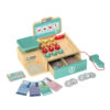 Wooden cash register, fun role-playing cashier toys, suitable for preschoolers to learn educational toys