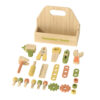 Wooden mini tool box set toys pretend play games